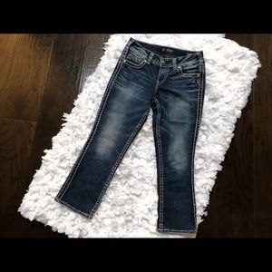 Silver Jeans Mid Capri Denim
